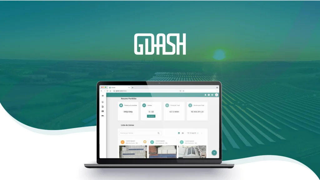 Conheça o GDASH SOLAR! Ferramenta completa para gestão de faturas e central de monitoramento.