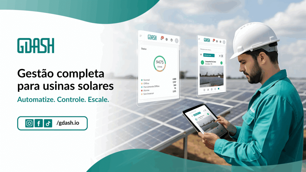 Gestão completa para usinas solares