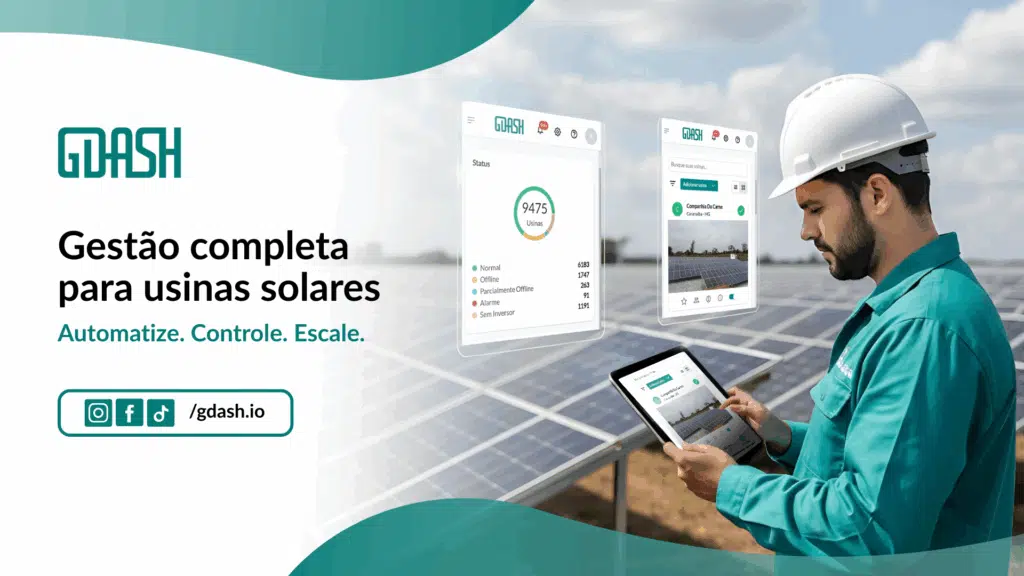 Gestão completa para usinas solares